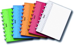 Schrift Adoc Colorlines A5 lijn 72 vel kaft assorti | afname per 10 stuks
