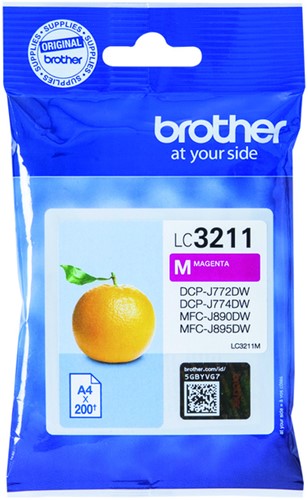 Inktcartridge Brother LC-3211M magenta