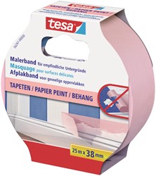 Afplaktape Tesa Professional sensitive 25mx38mm roze