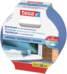Afplaktape Tesa Professional outdoor 25mx38mm blauw
