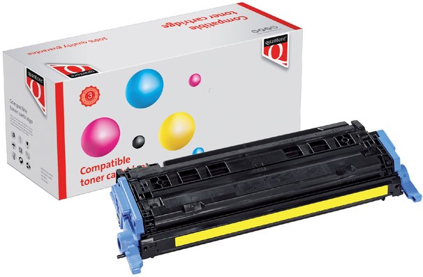 Toner QUANTORE Q6002A 124A geel (HP).