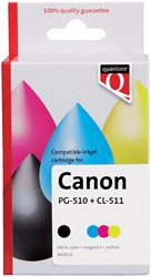 Inktcartridge Quantore alternatief voor Canon PG-510 + CL-511 zwart +  kleur