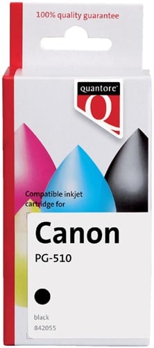 Inktcartridge Quantore alternatief voor Canon PG-510 zwart + chip