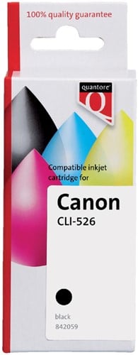 Inktcartridge Quantore alternatief voor Canon CLI-526 zwart