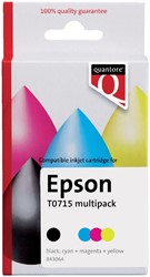 Inktcartridge Quantore alternatief voor Epson T071540 zwart + kleur