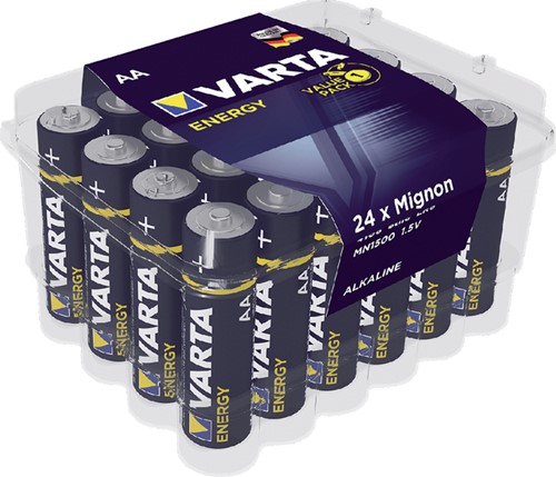 Batterij Varta Energy 24x AA penlite.