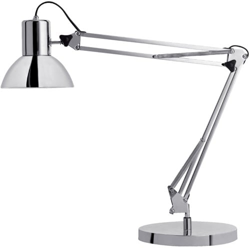 Bureaulamp Unilux Success 80 LED met voet en klem chroom