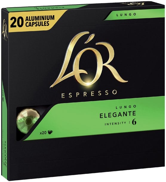 hooi breng de actie muis Koffiecups Douwe Egberts L'Or Espresso Elegante 20 stuks