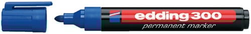 Permanent marker Edding 300 1.5-3mm blauw | afname per 10 stuks