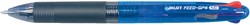 Balpen Pilot Begreen Feed 4 kleuren GP4 blauwe houder