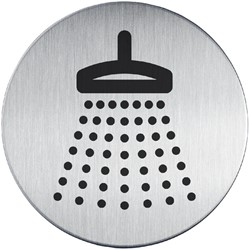 Deurbordje Durable 83mm zelfklevend pictogram oogdouche
