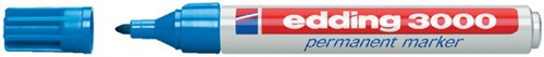 Permanent marker Edding 3000 1.5-3mm lichtblauw