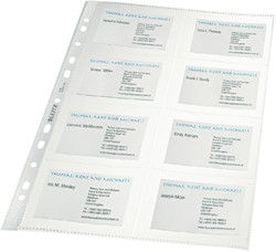 Showtas Leitz 4758 A4 11-gaats 0,11mm voor 16 visitekaartjes 10 stuks