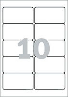 Etiket Avery L4744REV-25 A4 96x50,8mm verwijderbaar wit 25 vel 250 stuks-2