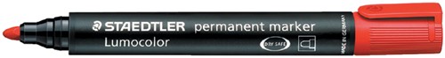 Permanent marker Staedtler 352 2mm rood | afname per 10 stuks