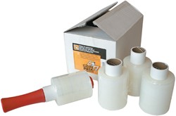 Wikkelfolie CleverPack 100mmx250m 17mu transparant | 6 rollen + 1 afroller