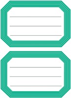 Etiket Herma 5716 82x55mm schrift groene rand 12 stuks-2