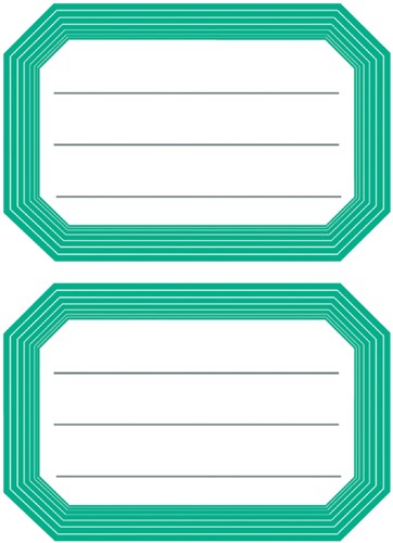 Etiket Herma 5716 82x55mm schrift groene rand 12 stuks-2