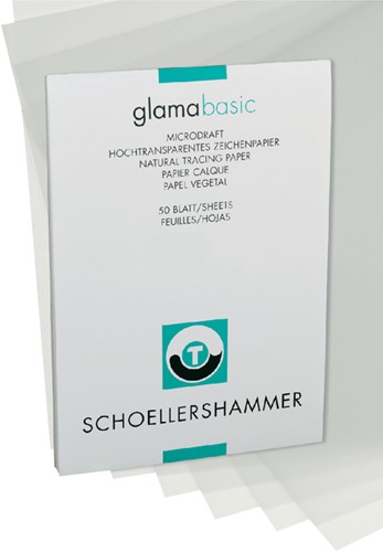 Ontwerpblok Schoellershammer A4 80-85 grams transparant 50 vel