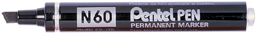 Permanent marker Pentel N60 schuin zwart 1.5-3mm.