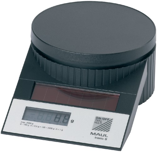 Brievenweger Maul Tronic 15120 zwart solar tot 2.000 gram