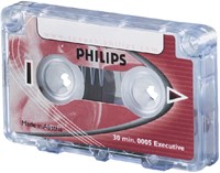 Cassette dicteer Philips LFH0005 2c15min met clip | afname per 10 stuks