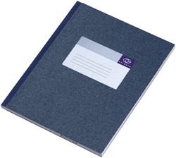 Notitieboek Atlanta breedkwarto lijn 80 vel omslag blauw