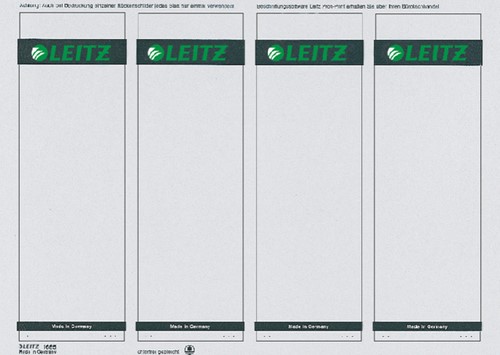 Rugetiket printbaar tbv Leitz 1080 61x192mm zelfklevend wit 100 stuks
