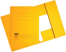 neef opener Tijdens ~ Dossiermap 3-kleps Quantore A4 geel | afname per 10 stuks
