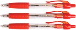 Balpen Quantore Grip drukknop rood medium | afname per 12 stuks