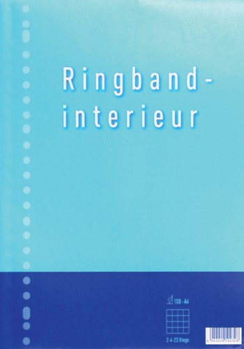 Ringbandpapier A4 23-rings 100 vel 70 grams ruit 5mm