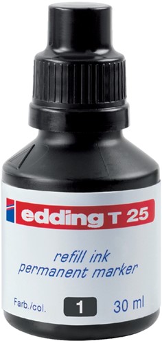 Navulinkt voor marker Edding T25 zwart
