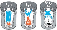 Papierbak met vlamdover Vepabins 15 liter zwart-2