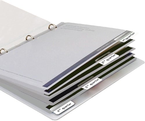 Indextabs 3L 10513 12x40mm wit 48 stuks