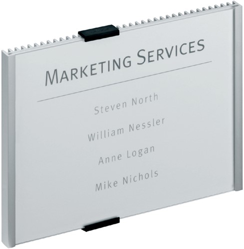 Deurbordje Durable Info Sign 210x149mm metaal-zilver