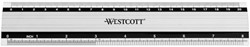 Liniaal Westcott 200mm met anti-slip aluminium