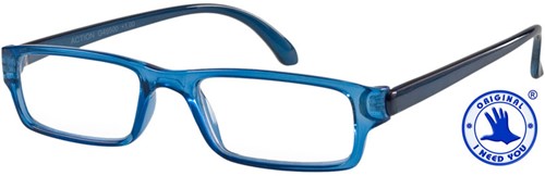 Leesbril I Need You model Action G49500 kleur blauw/kristal sterkte +1.00dpt.