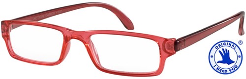 Leesbril I Need You Action G49600 rood/kristal +1.00dpt