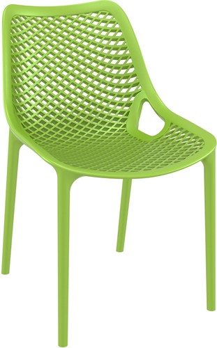 Bijzetstoel Air tropisch groen 4 poots open design