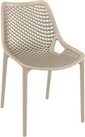 Bijzetstoel Air taupe 4 poots open design