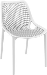 Bijzetstoel Air wit 4 poots open design
