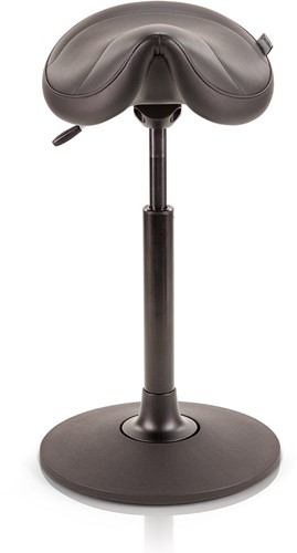 Zadelkruk Score Polo Amazone kunstleer zwart werkhoogte 80-100 cm, voet zwart. 
