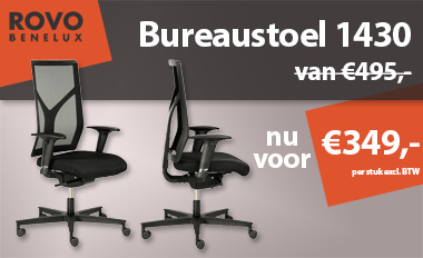 Bureaustoel Roco 1430 nu voor 349,- excl. BTW!