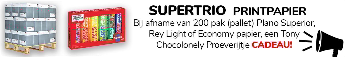 Supertrio papier actie!