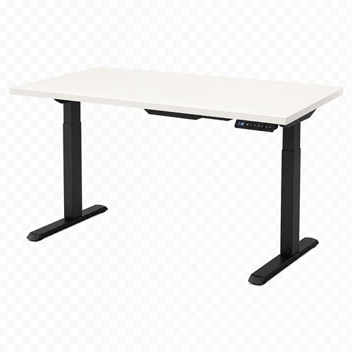 Blad wit frame zwart zit sta bureau 4