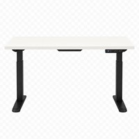 Zit-sta bureau Huislijn elektrisch 120x80cm blad wit frame zwart-2