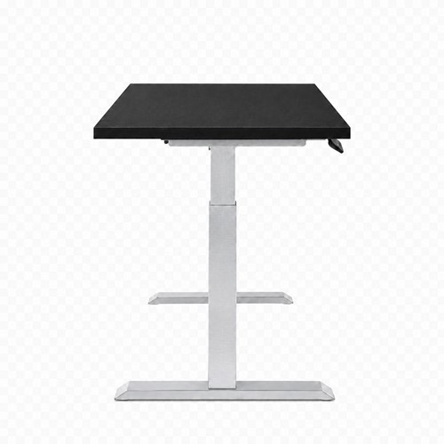 Zit-sta bureau Huislijn elektrisch 180x80cm blad fenix zwart frame aluminium-2