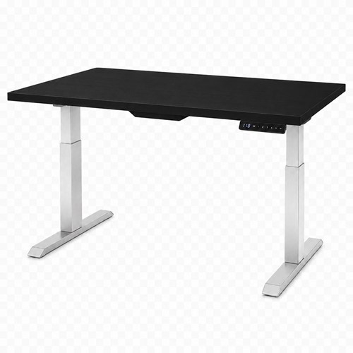 Zit-sta bureau Huislijn elektrisch 160x80cm blad fenix zwart frame aluminium-3