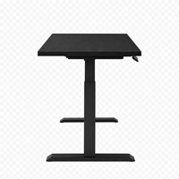 Zit-sta bureau Huislijn elektrisch 120x80cm blad fenix zwart frame zwart-2