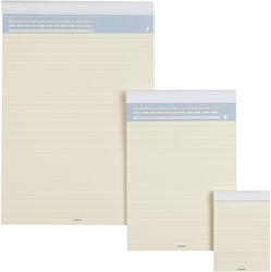 Schrijfblok Brepols A5 lijn 50 vel 80 grams ivoorkleurig papier
